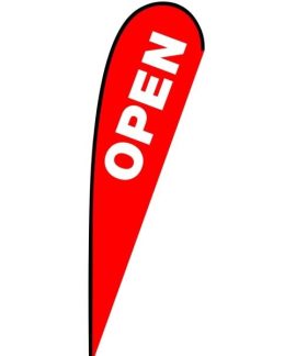 Open Medium Teardrop Banner Flag