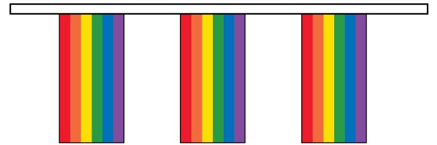 Rainbow Paper Bunting