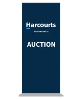 Harcourts Auction Pull Up Banner