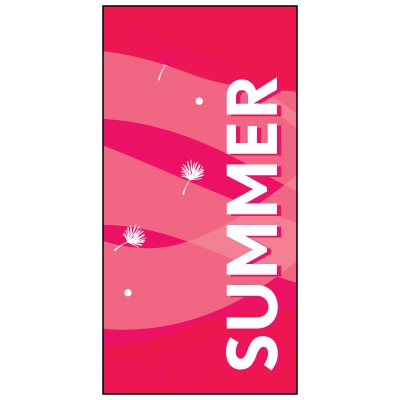 Summer Flag Pink Swirls 900mm x 1800mm (Knitted)