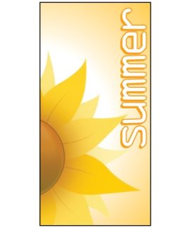 Summer Flag Yellow 900mm x 1800mm (Knitted)