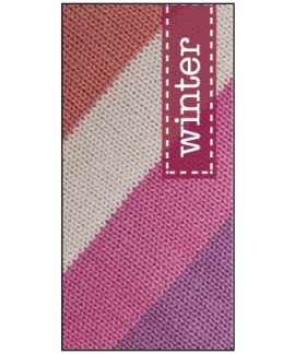 Winter Diagonal Stripes Flag 900mm x 1800mm (Knitted)