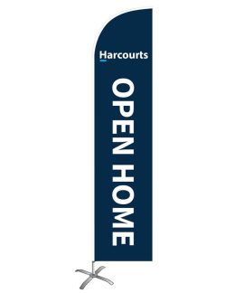 Harcourts Blue Open Home Medium Feather Flag Kit