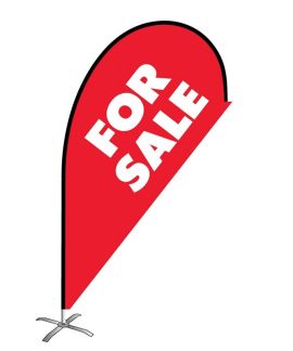 For Sale red small teardrop flag kit