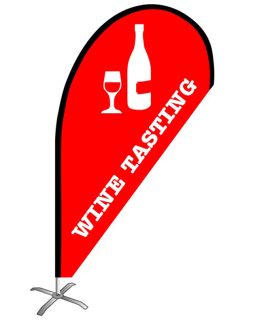 Wine Tasting Small Teardrop Flag Kit