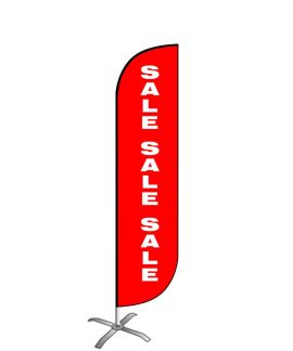 Sale Sale Sale Red Feather Flag