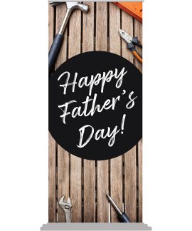 Fathers Day Design Pull Up Banner
