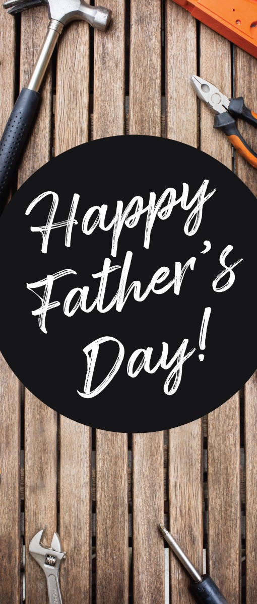 Fathers Day Design Pull Up Banner