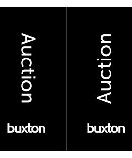 Buxton Auction Flag Black