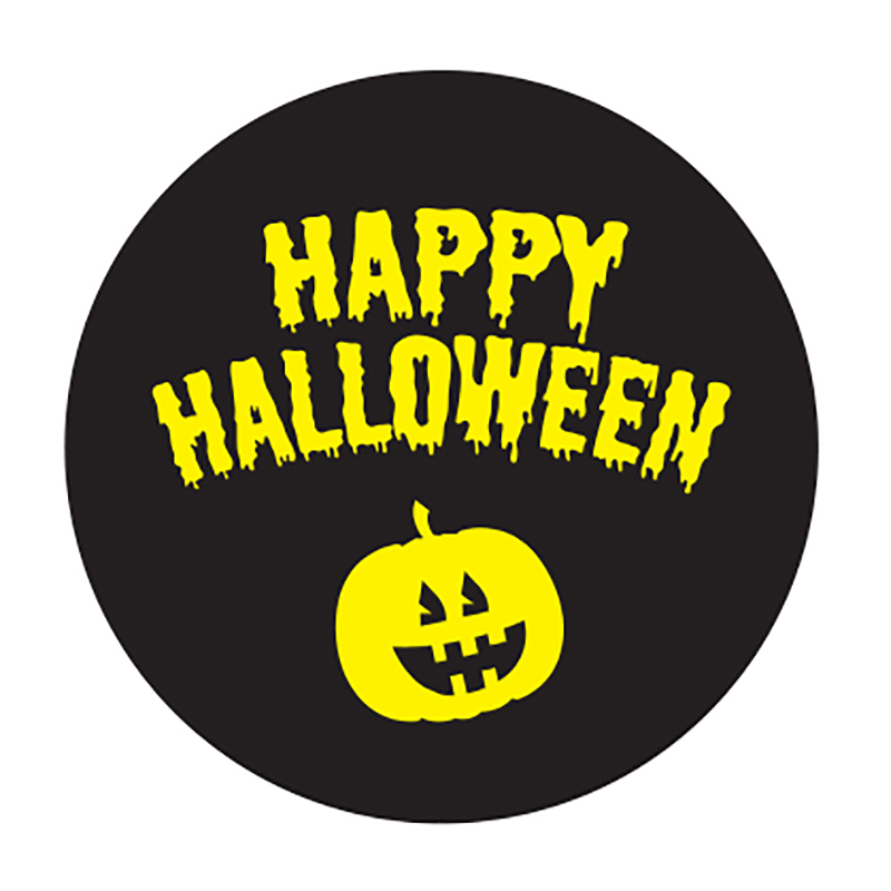 Happy Halloween Outdoor Floor Sticker Artwork