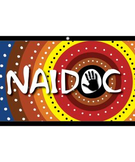 NAIDOC Flag with Eyelet finish